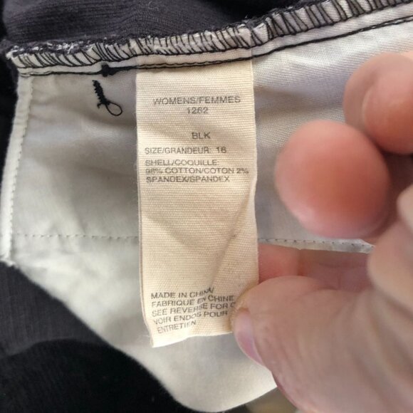 NWT Woolrich Womens Corduroy Pants Size 16 Black Straight Leg Classic Casual Y2k - Picture 12 of 16